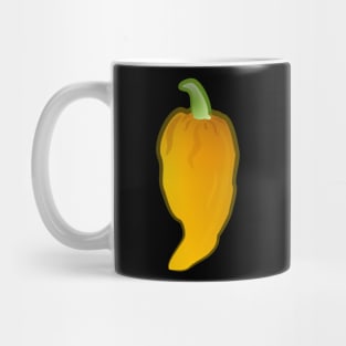 Yellow Ghost Chili Pepper Mug